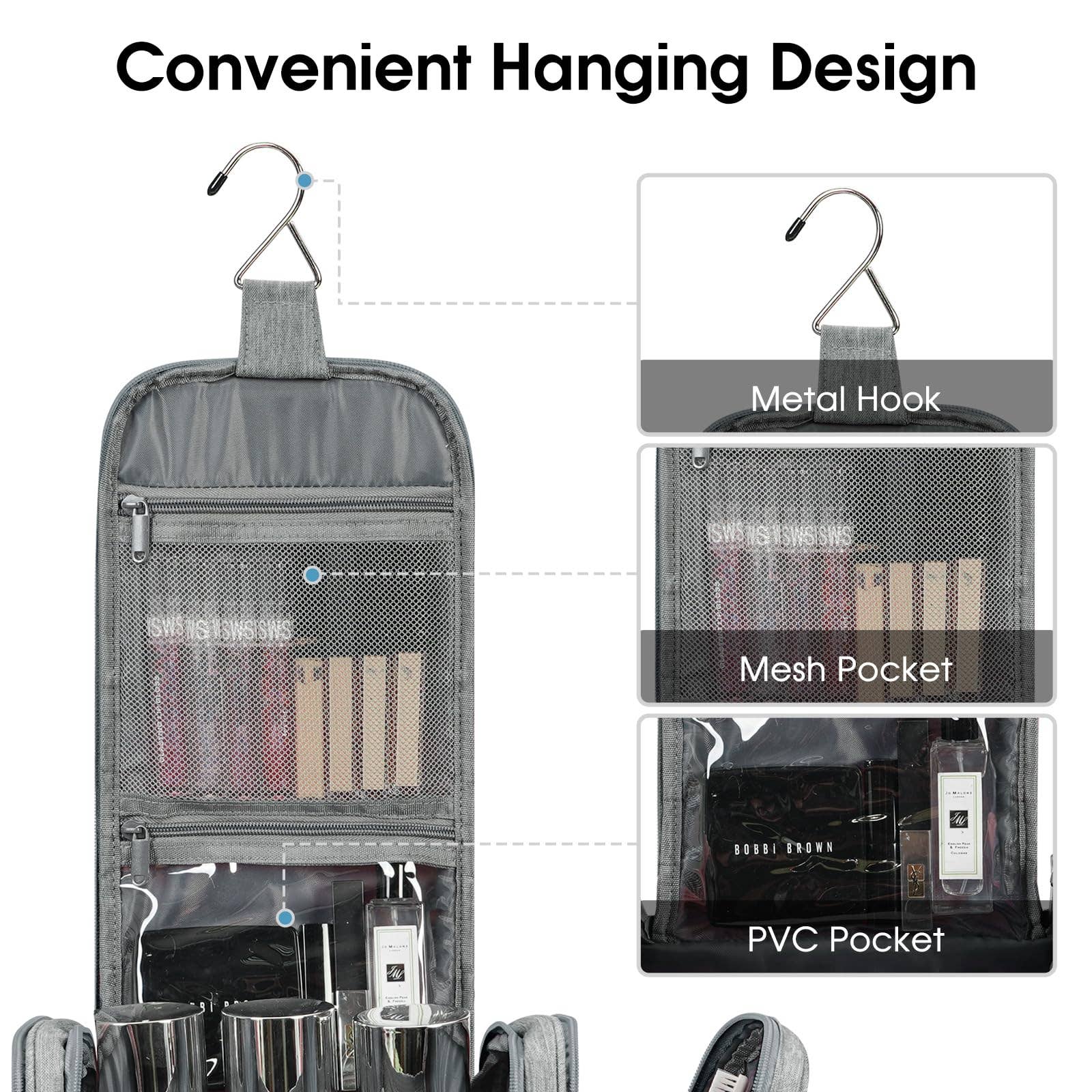 NARWEY INC - Wholesale Toiletry Bag - Women's - Hanging Toiletry Makeup Bag With compartment26