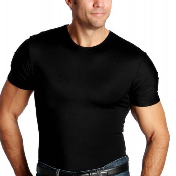 InstantFigure - Wholesale Shirt - Men's - Insta Slim I.S.Pro USA Compression Crew Neck Shirt TS0001