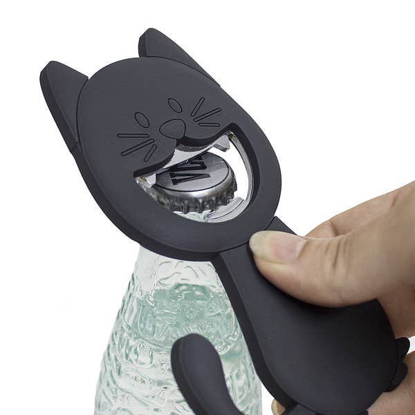 Balvi - Wholesale Bottle/Wine Opener - Bottle Opener, Katy, Magnetic, Grey, PVC