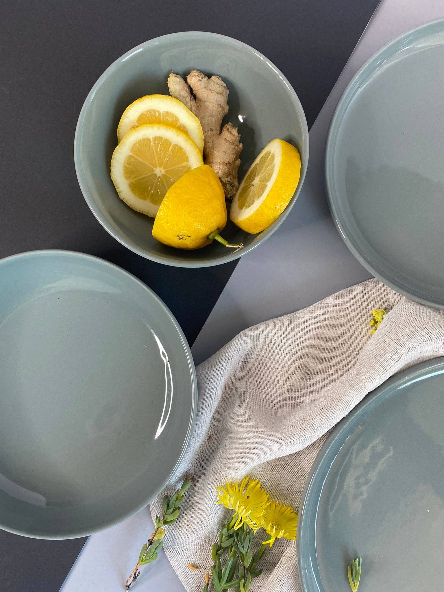 TERREA HOME - Vente Bol - Bol en céramique Elements Olive Verte2