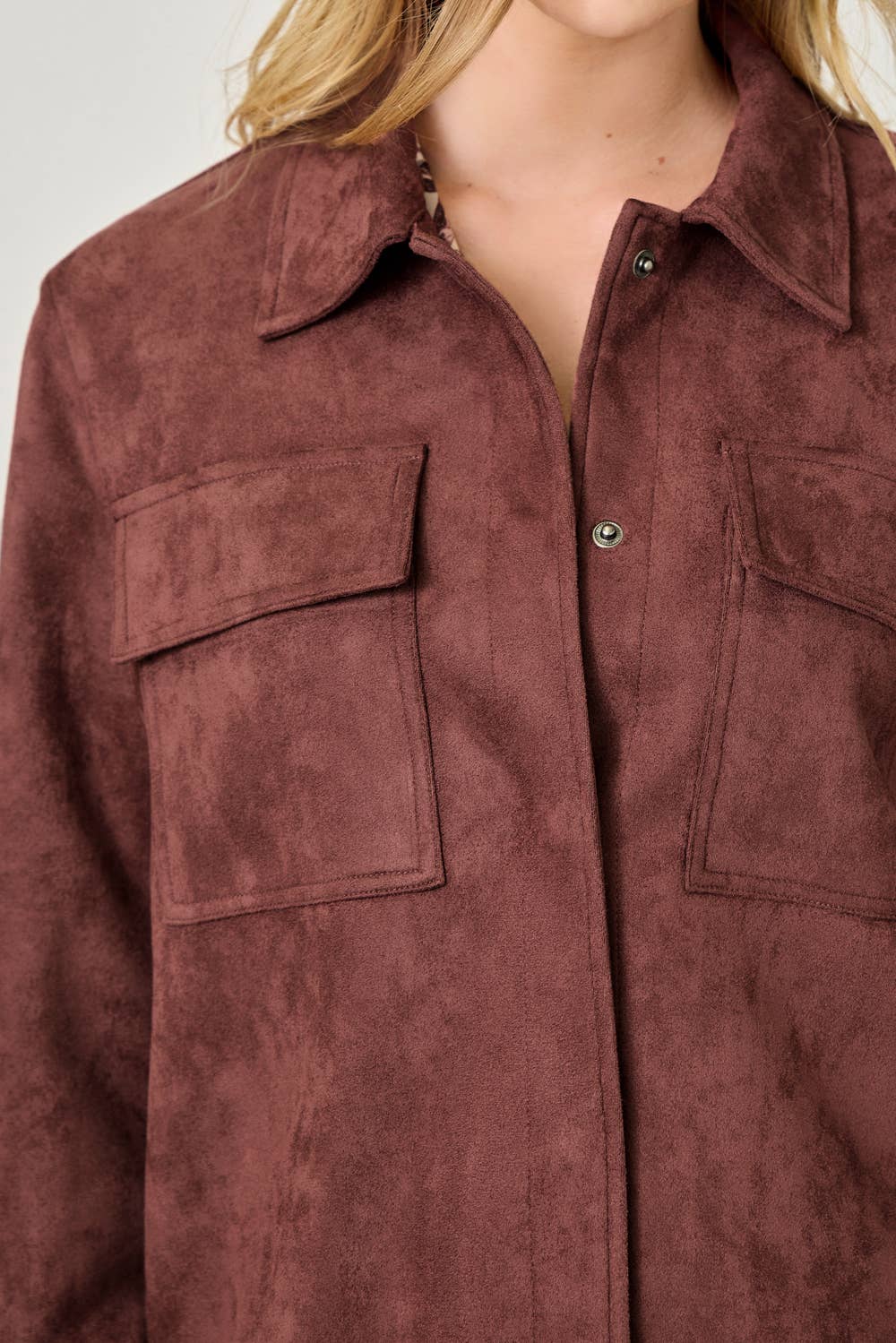 Mystree - Wholesale Shirt Jacket/Shacket - Women's - 61219 Suede Shacket23