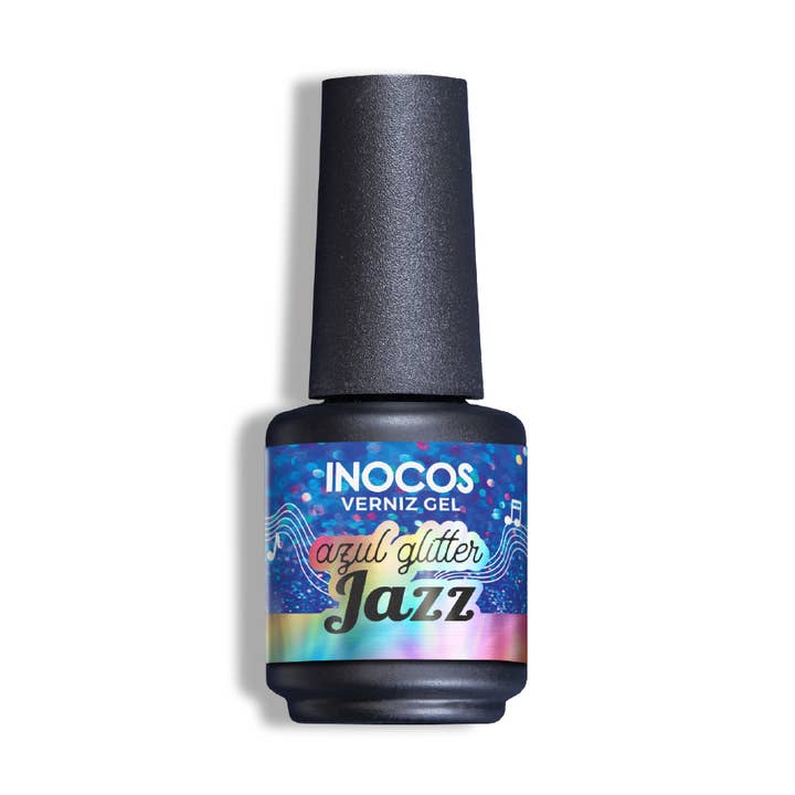 Inocos Gel Lack Blå Glitter Jazz för wholesale av INOCOS Cosmetics
