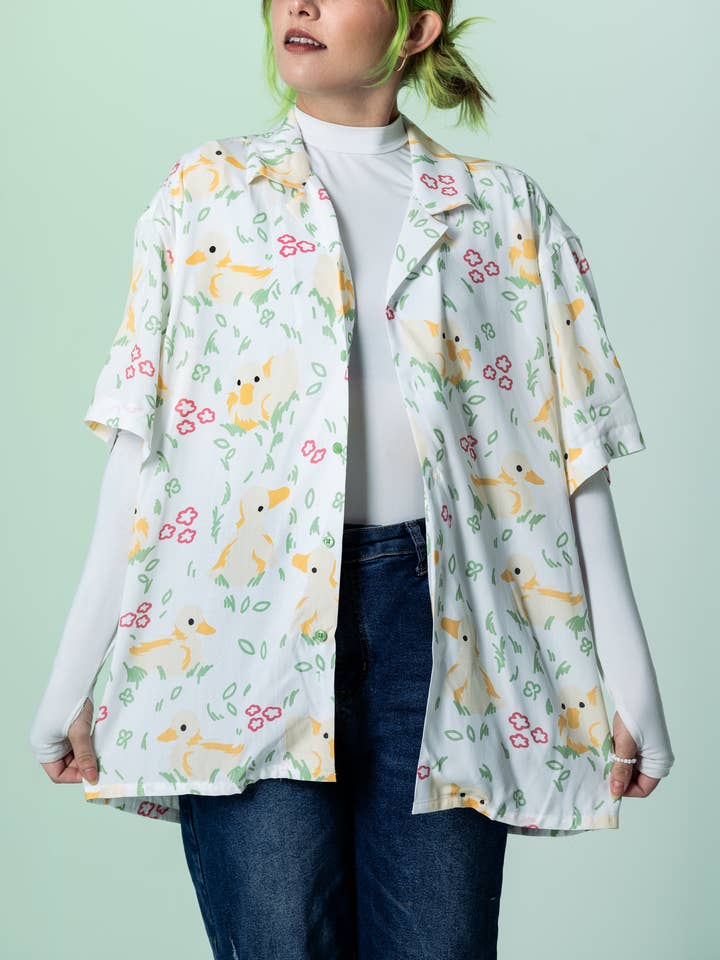 Steady Hands - Wholesale Button Down Shirt - Unisex - Duckin' Around Button Up3