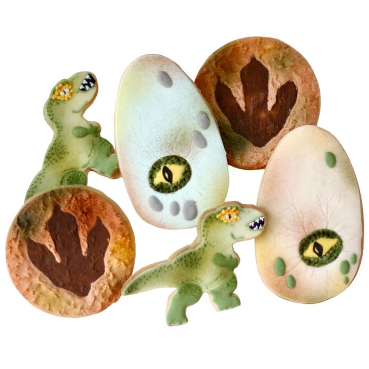 Sweet Sanctions LLC - Wholesale Cookie - Dinos, Eggs, and Prints Cookie Set