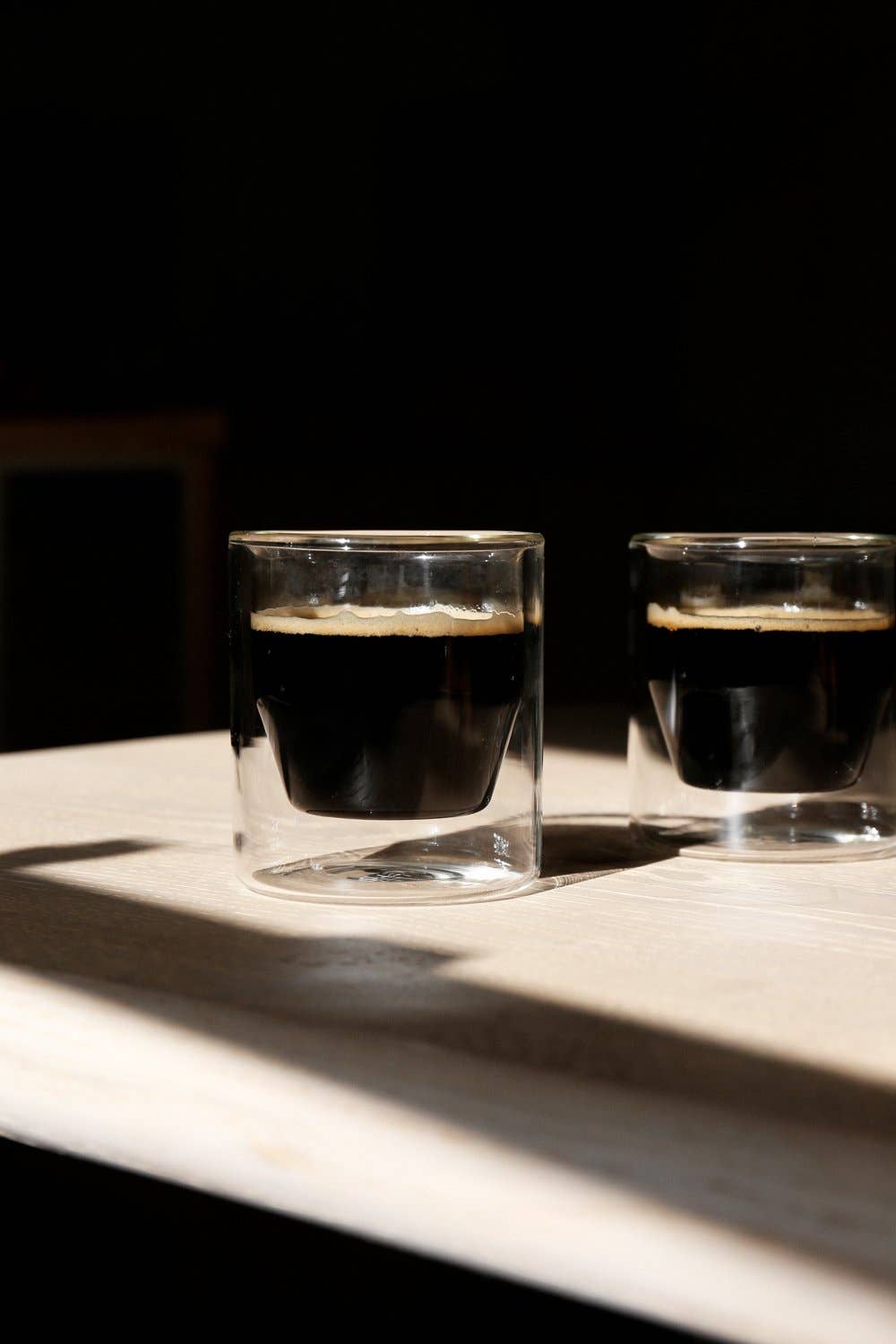 YIELD - Wholesale Drinking Glass/Cup - 6 oz Double-Wall Clear Glass Set4