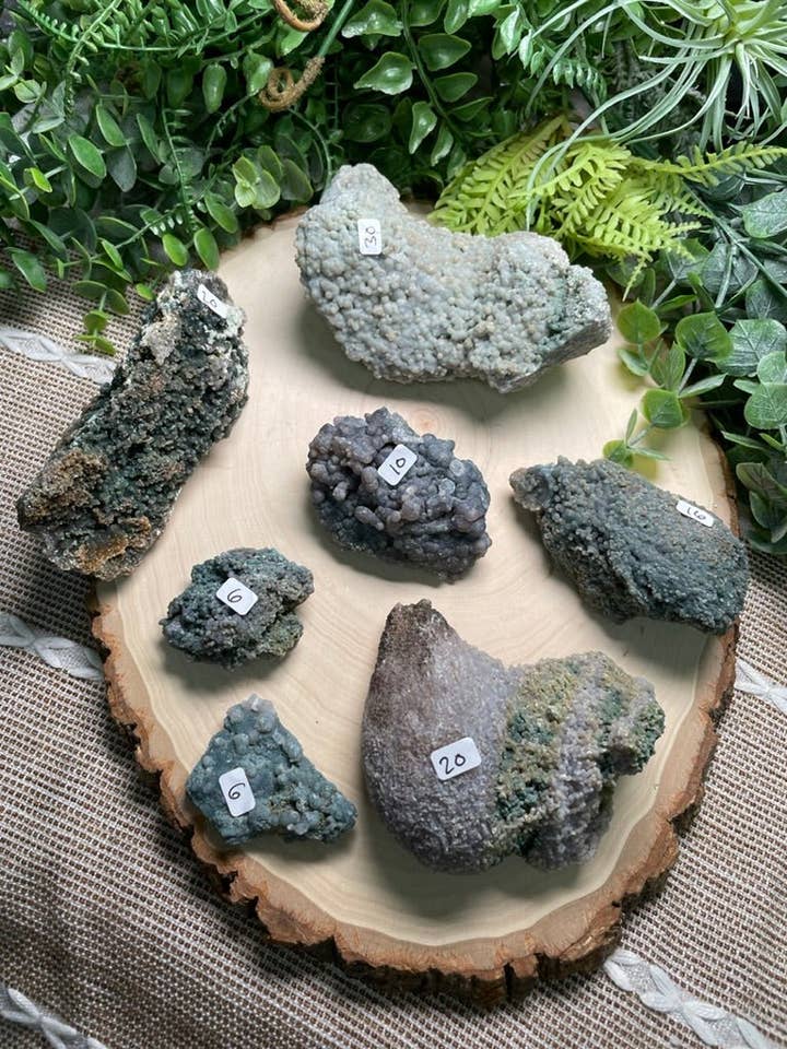 Traubenachatcluster für den Großhandel von Copper Ashes