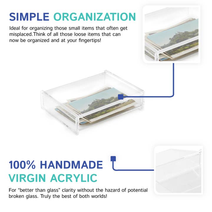 Huang Acrylic - Wholesale Decorative Box - Medium Catchall Box