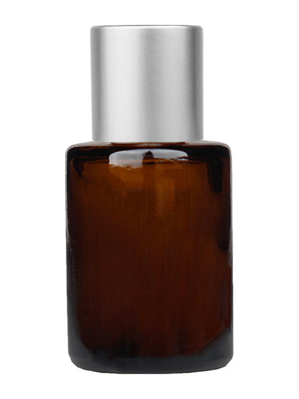 Best Bottles - Wholesale Travel Container - Tulip Amber Glass Bottle with Short Metal Cap - 5ml8