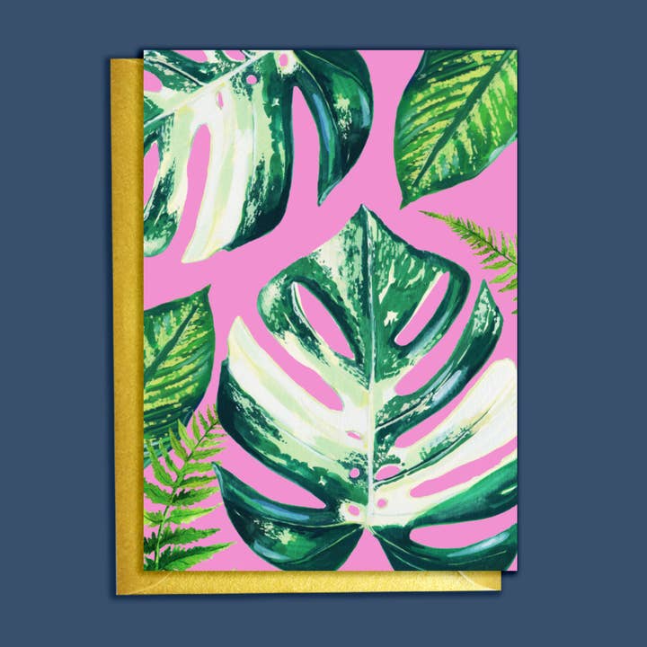 Cheeseplant Houseplants Card for wholesale by Rocket 68