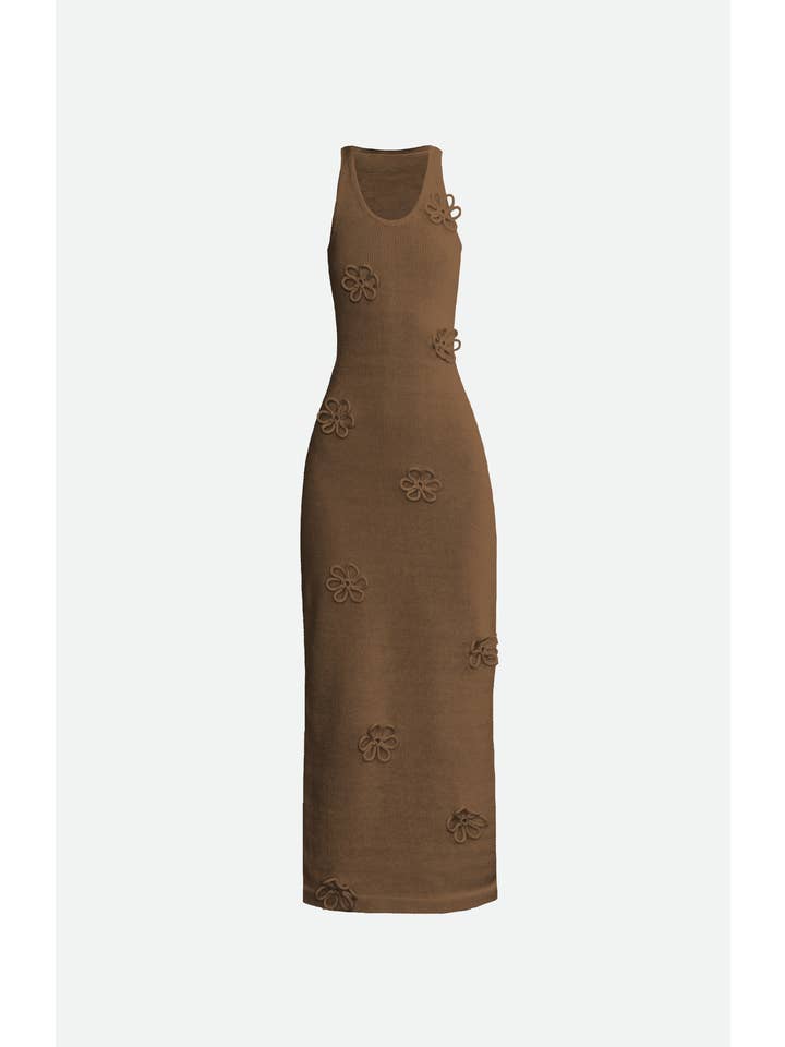 Studio Selles - Wholesale Dress - Women's - Flower midi scoop neck dress9