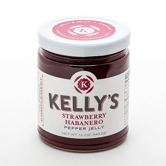 11oz Kelly's Strawberry Habanero Pepper Jelly (12 units/cs) for wholesale by Kelly's Jelly
