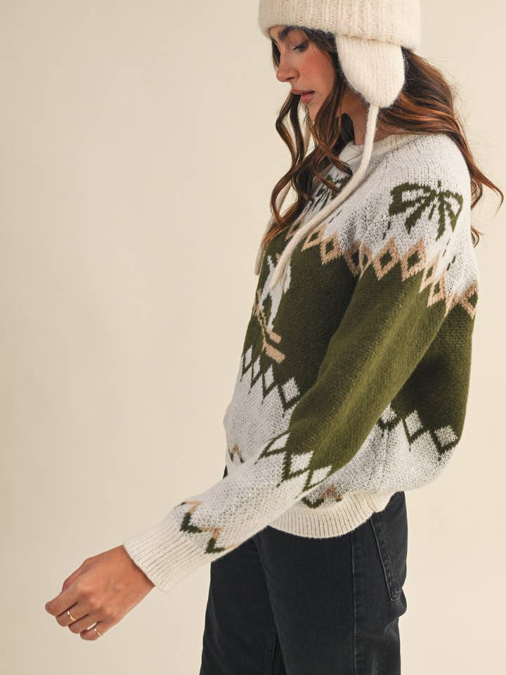 &MERCI - Wholesale Knit Sweater - Women's - DOG MOTIF SWEATER PULLOVER MSW112225