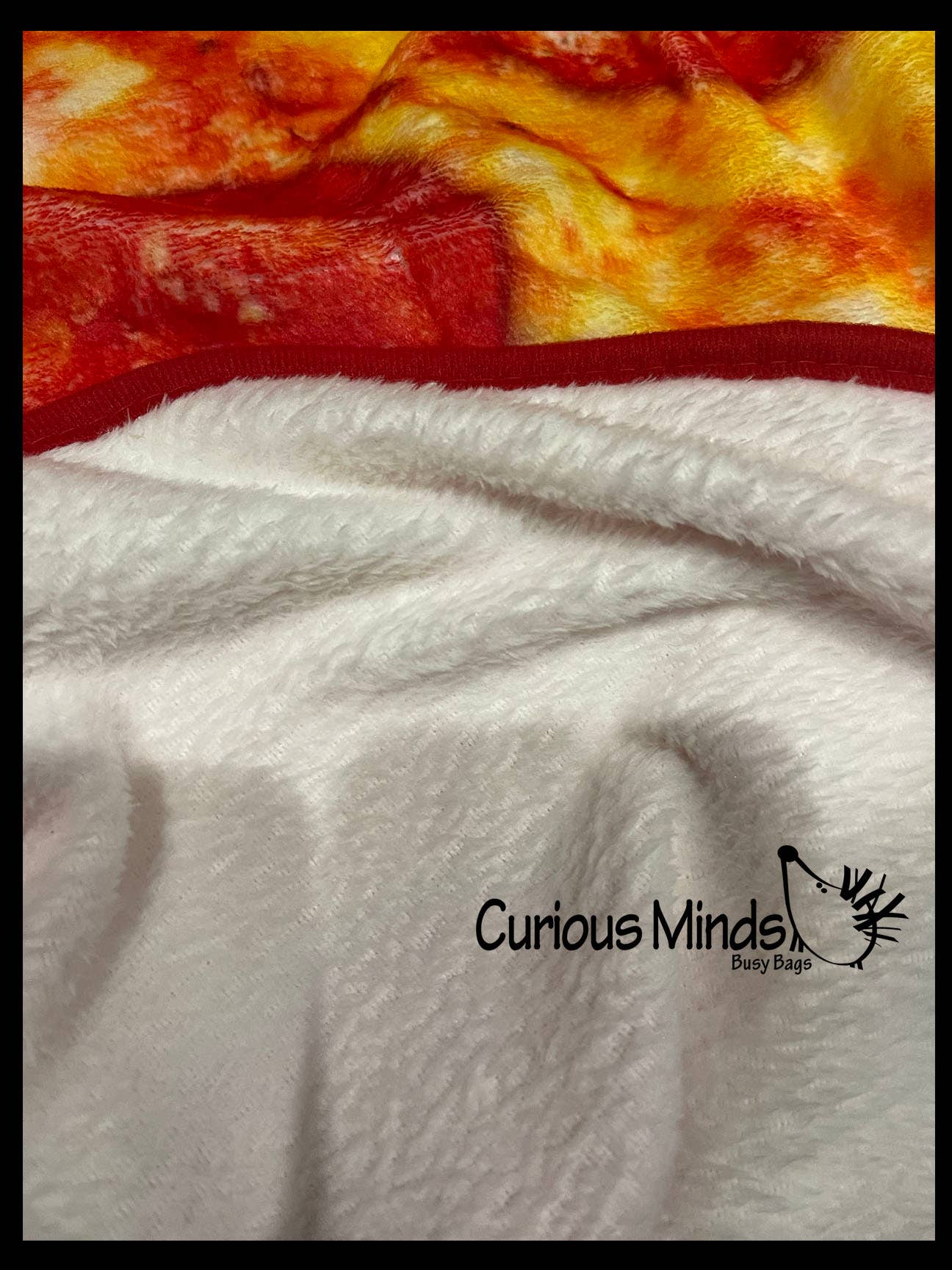 Curious Minds Toys - Wholesale Throw Blanket - 1 Cute Pepperoni Pizza Blanket - Round 5 Foot Circle 60" x 61