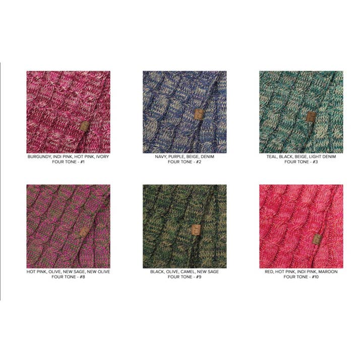 Truly Contagious - Vente Gants – femme - Gants CC multicolores à écran tactile 4 tons pour femmes (G-816)17