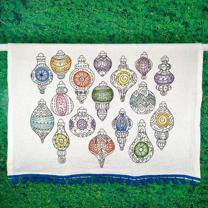 Kitchen Flour Sack Tea Towel - Baubles 'n Baubles for wholesale by Doodles and Fun!