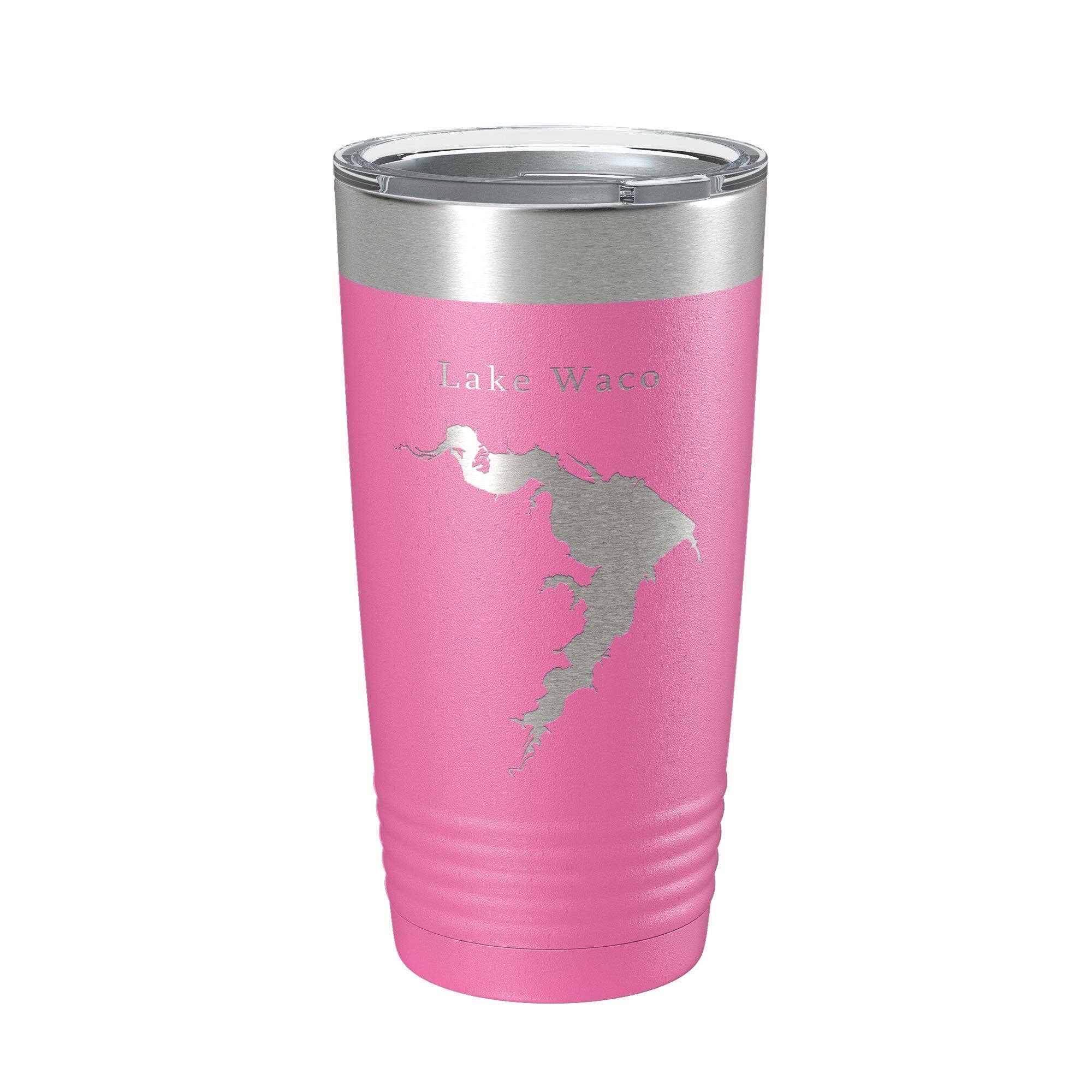 CarveBright - Venta al por mayor Vaso termo - Taza de viaje con forma de mapa de Lake Waco, aislante, grabada con láser, taza de café Texas, 20 onzas8