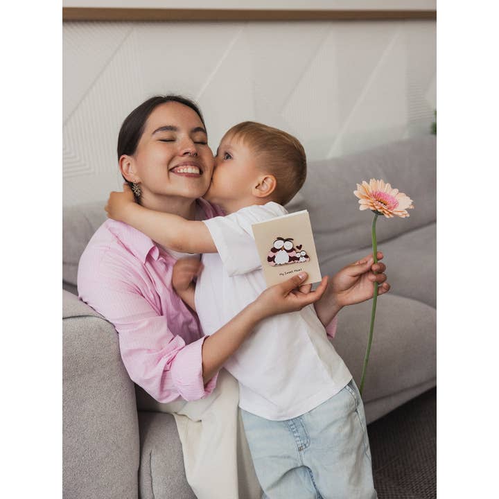 PESKOVOI - Wholesale Mother's Day Card - Handmade 3D Wooden Greeting Card “My Sweet Mom” by PESKOVOI1