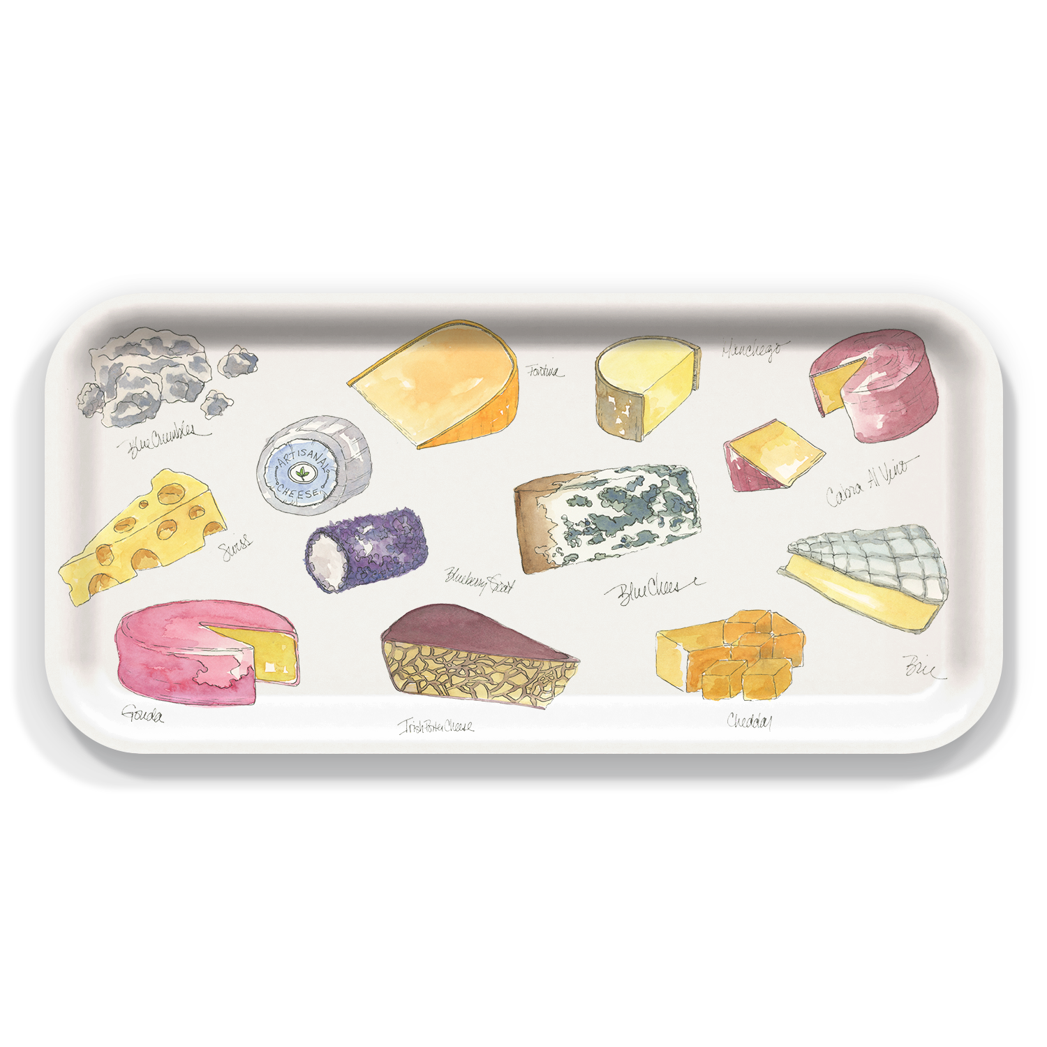 Trays4Us - Wholesale Serving Tray - Cheese  Birchwood Serving Tray by Betsy Barry0
