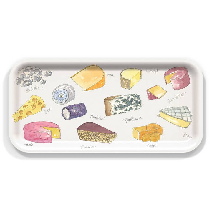 Trays4Us - Wholesale Serving Tray - Cheese Birchwood Serving Tray by Betsy Barry
