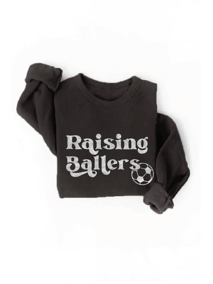 OAT COLLECTIVE - Wholesale Graphic Sweatshirt - Women's - RAISING BALLERS SOCCER Graphic Sweatshirt