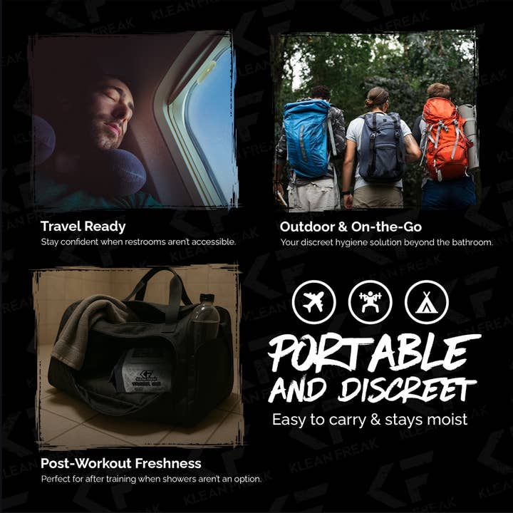 Klean Freak - Wholesale Face & body wipes - Klean Freak Flusher 20 Pack 12