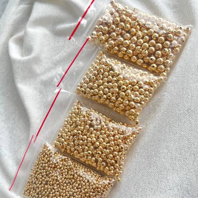 Js Wholesale Jewelry - Wholesale Beads - 14K Gold Filled Non Tarnish Spacer Beads,6mm Gold beads (Cop4