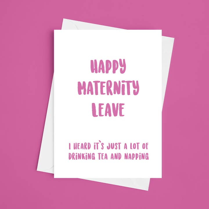 Licença de Maternidade Feliz - Cartão Bebé 5x7 por atacado de Laura Lonsdale