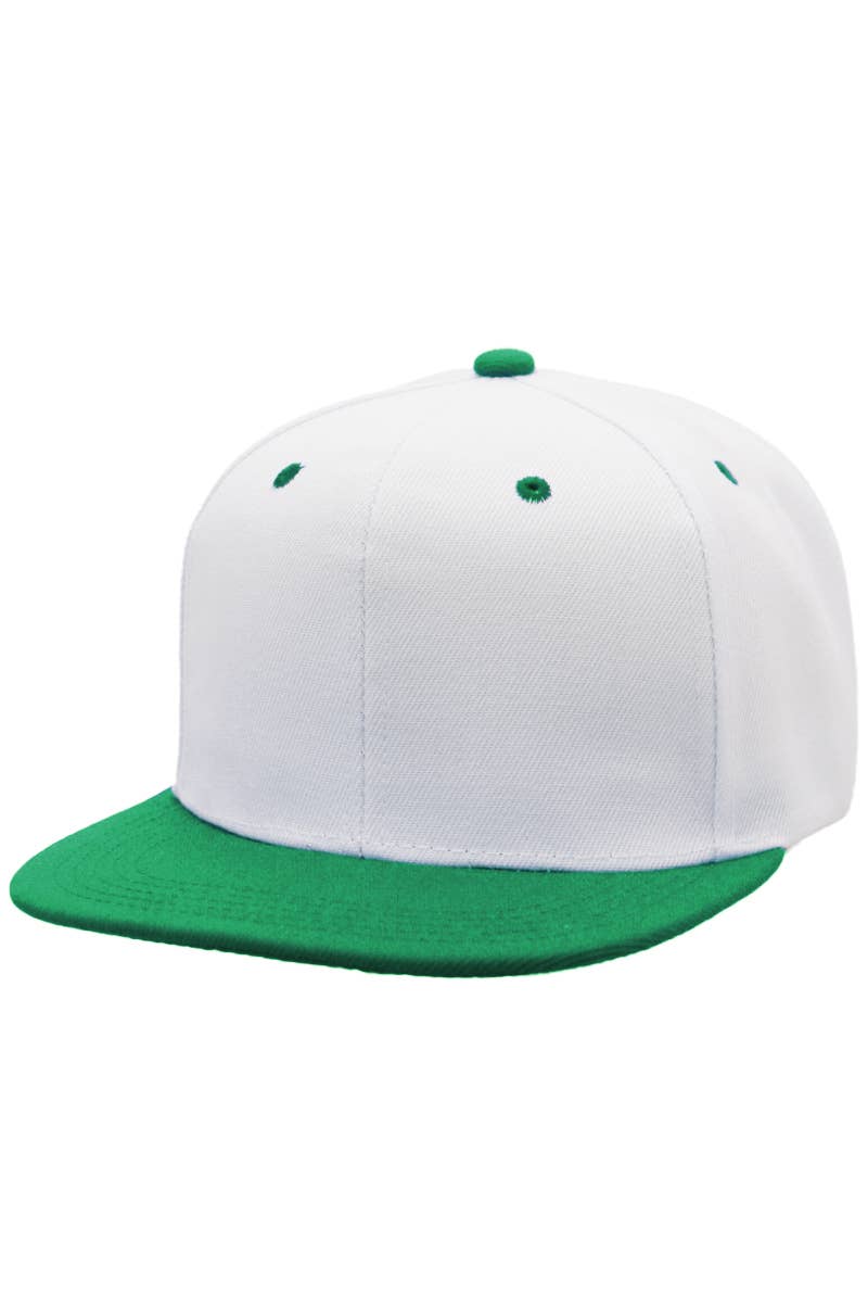 Cap Zone - Wholesale Flat Brim Cap - Unisex - Two Tone Twill Snap Back Flat Bill Cap12