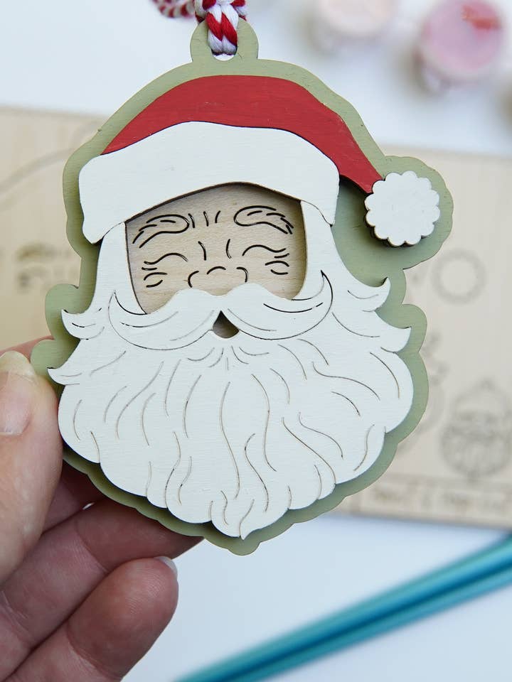 Santa Ornament DIY Paint Kit | Christmas | Stocking Stuffer for wholesale by Retro Ranch Creations Wholesale