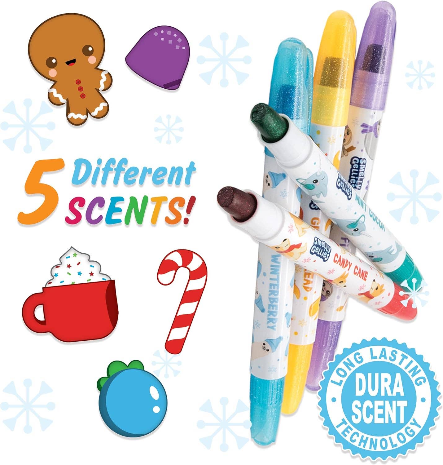 Scentco, Inc - Wholesale Crayons - Kids & Baby - Holiday Smelly Gellies - Scented Glitter Gel Coloring Sticks2