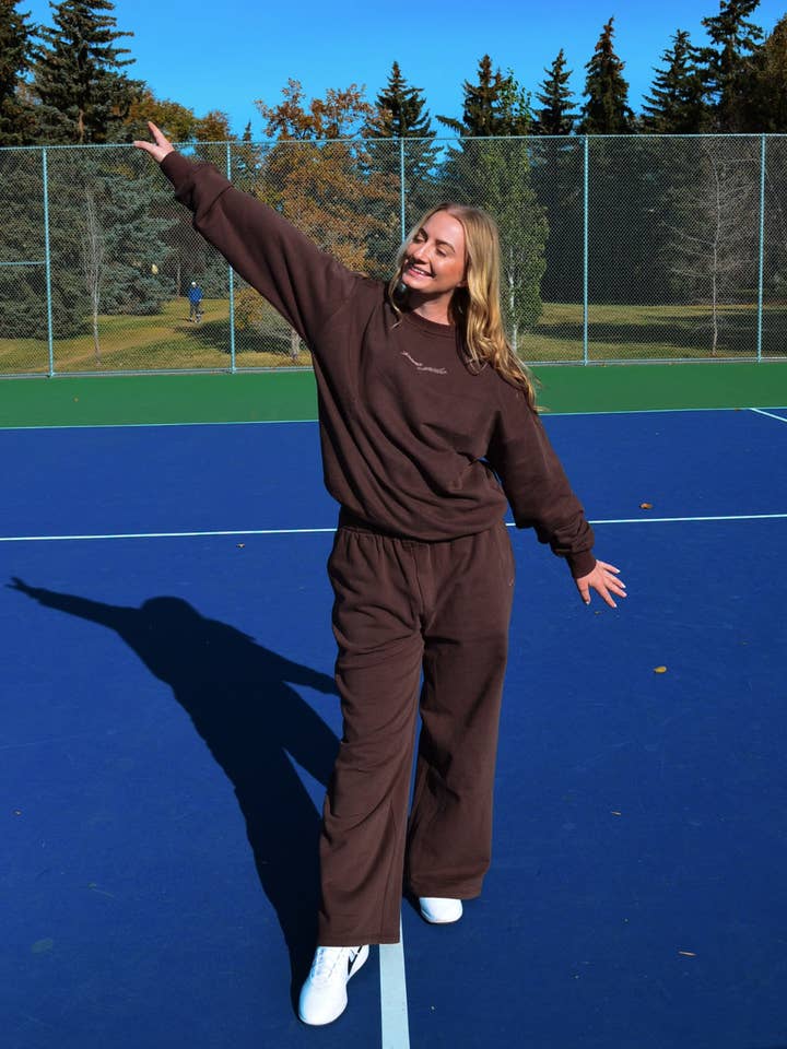 sports girlie SWEATPANTS (hawt chocolate) for wholesale by SPORTS GIRLIE APPAREL