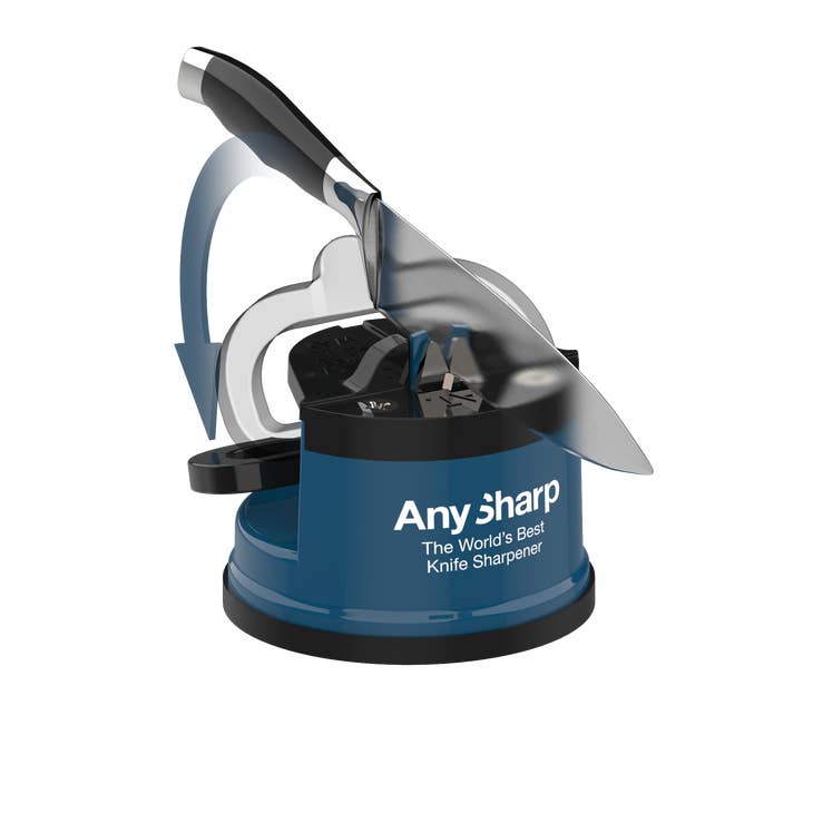 ANYSHARP WORLD'S BEST KNIFE SHARPENER POWER GRIP SUCTION - BLUE