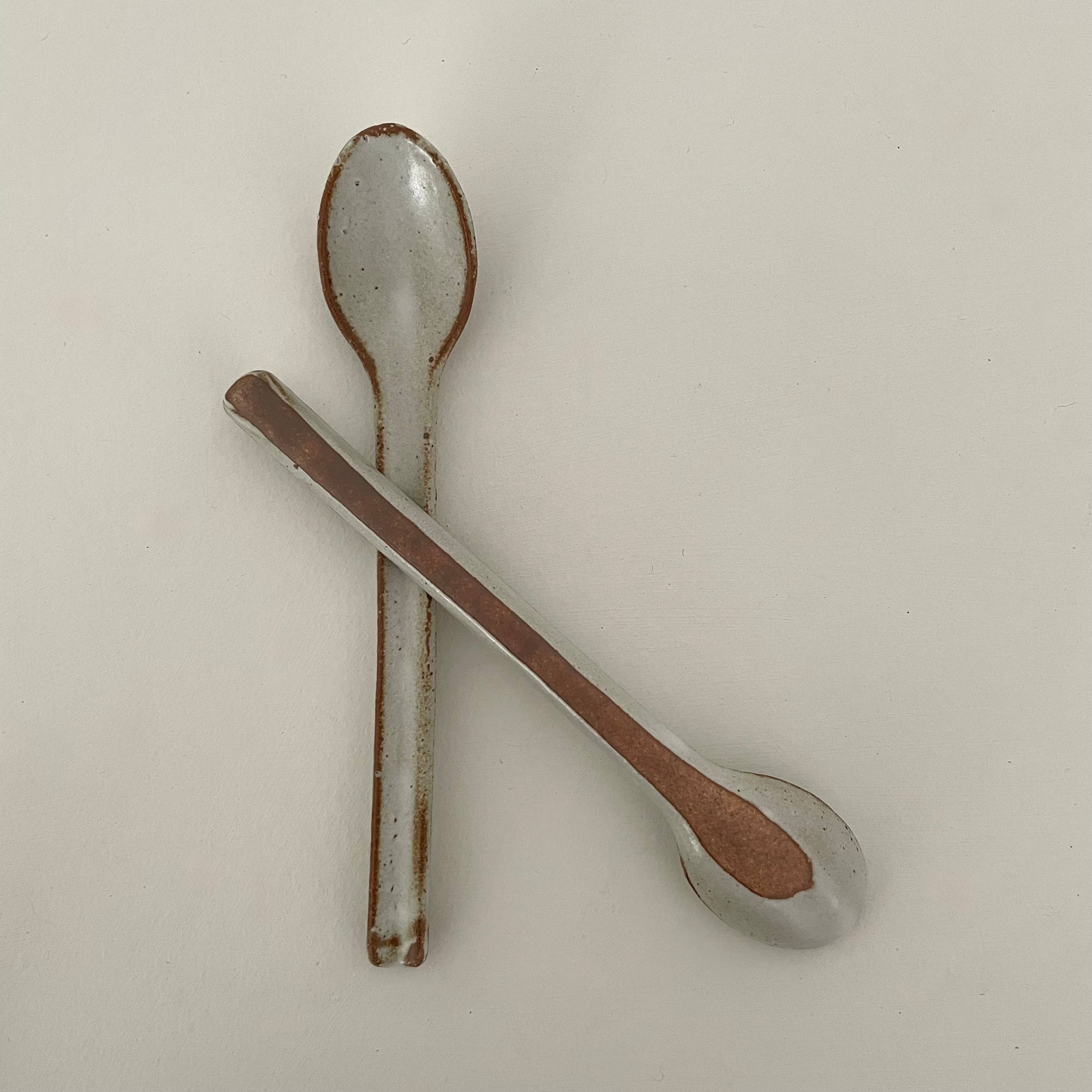 fort & field - Wholesale Kitchen Spoon - Neutral colorblock handmade Japanese pottery coffee spoon0