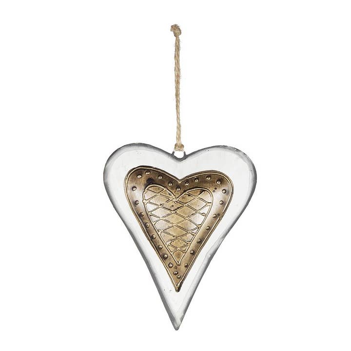 4.5x5.5" Heart Hanging Ornament for wholesale by A&B Home Group Inc.