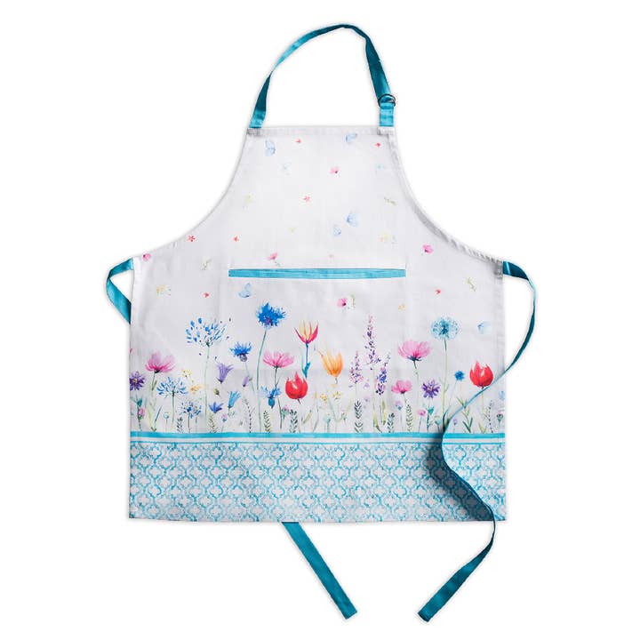 Apron 100% Cotton - Spring/Summer - Flower In The Field for wholesale by Maison d'Hermine - Design in Every Thread