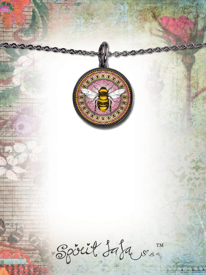 Vin Bi Cirkulær Vedhæng for engroshandel hos SPIRIT LALA LLC