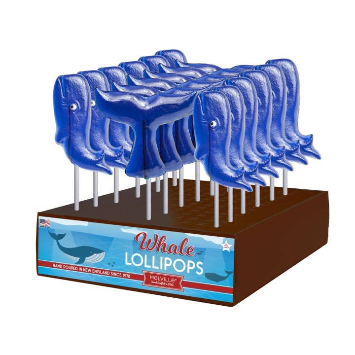 Whale & Tail Lollipops - Assorted for wholesale by Melville Candy Company