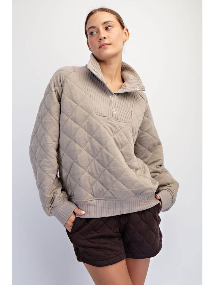 Rae Mode - Vente Haut d'intérieur – femme - PULL-OVER MATELASSÉ À PRESSION16