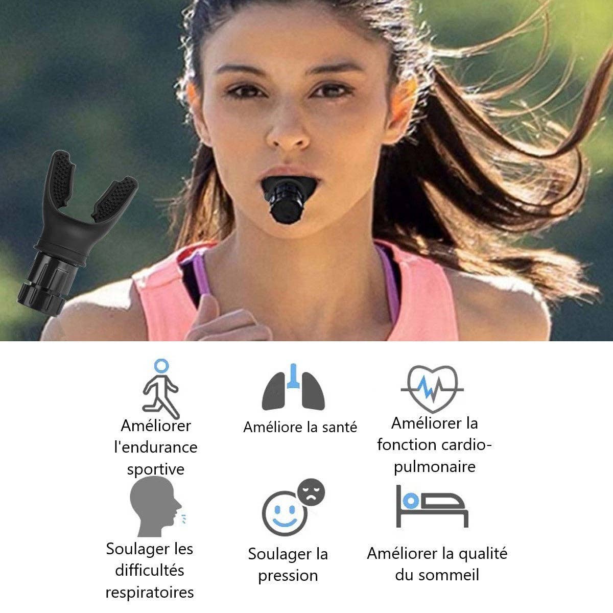 BLACK RESPIRATORY TRAINER for wholesale on Faire2