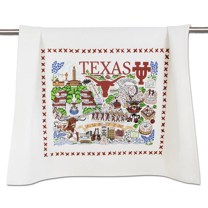 Texas, University of Collegiate Dish Towel for wholesale by catstudio