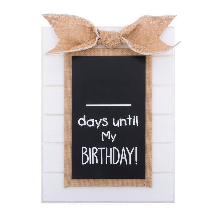 Birthday Countdown Baby Chalkboard for wholesale by Mainstreet Collection