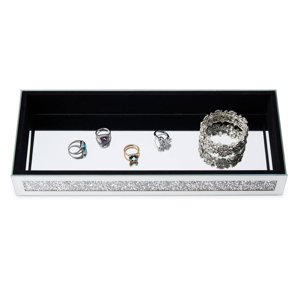 Godinger - Wholesale Decorative Tray - Crush Crystal Tray2