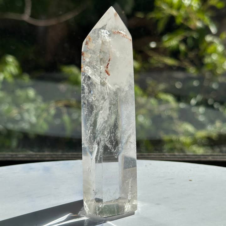 Moon Rituals - Wholesale Spiritual Stone/Crystal - AAAA Large Clear Quartz Tower Obelisk High Quality Crystal Tower Obelisk Healing Crystal christmas crystal gift #117