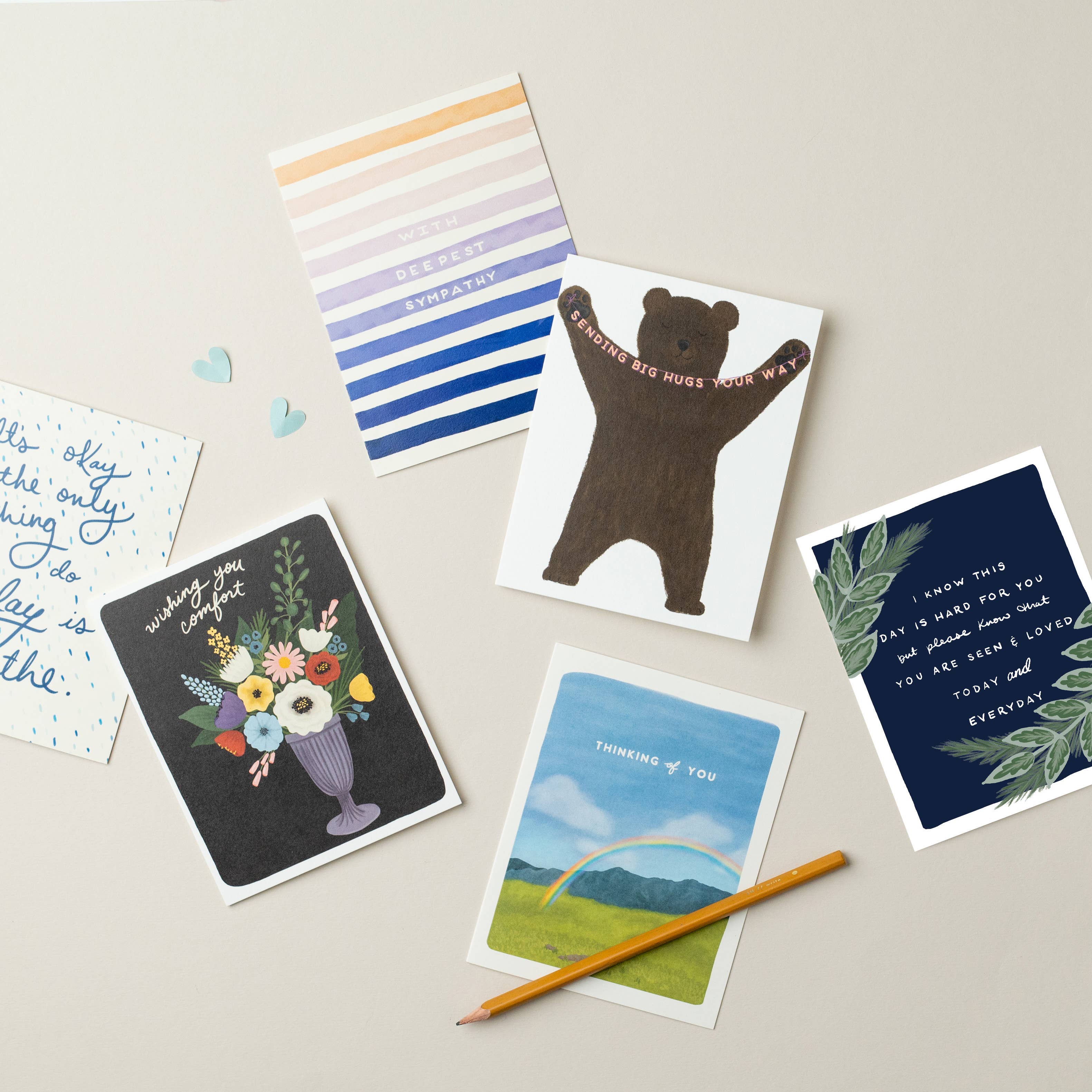 Slightly Stationery – wholesale Sympatikort – Hårda dagslöv | Sympathy Card1