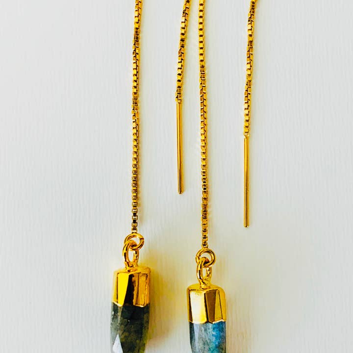 Labradorite Threader for wholesale by Nueva Luxe
