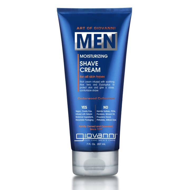 KT Supply - Wholesale Shaving Cream - Men's - GIOVANNI MEN Moisturizing Shave Cream, 7 Oz