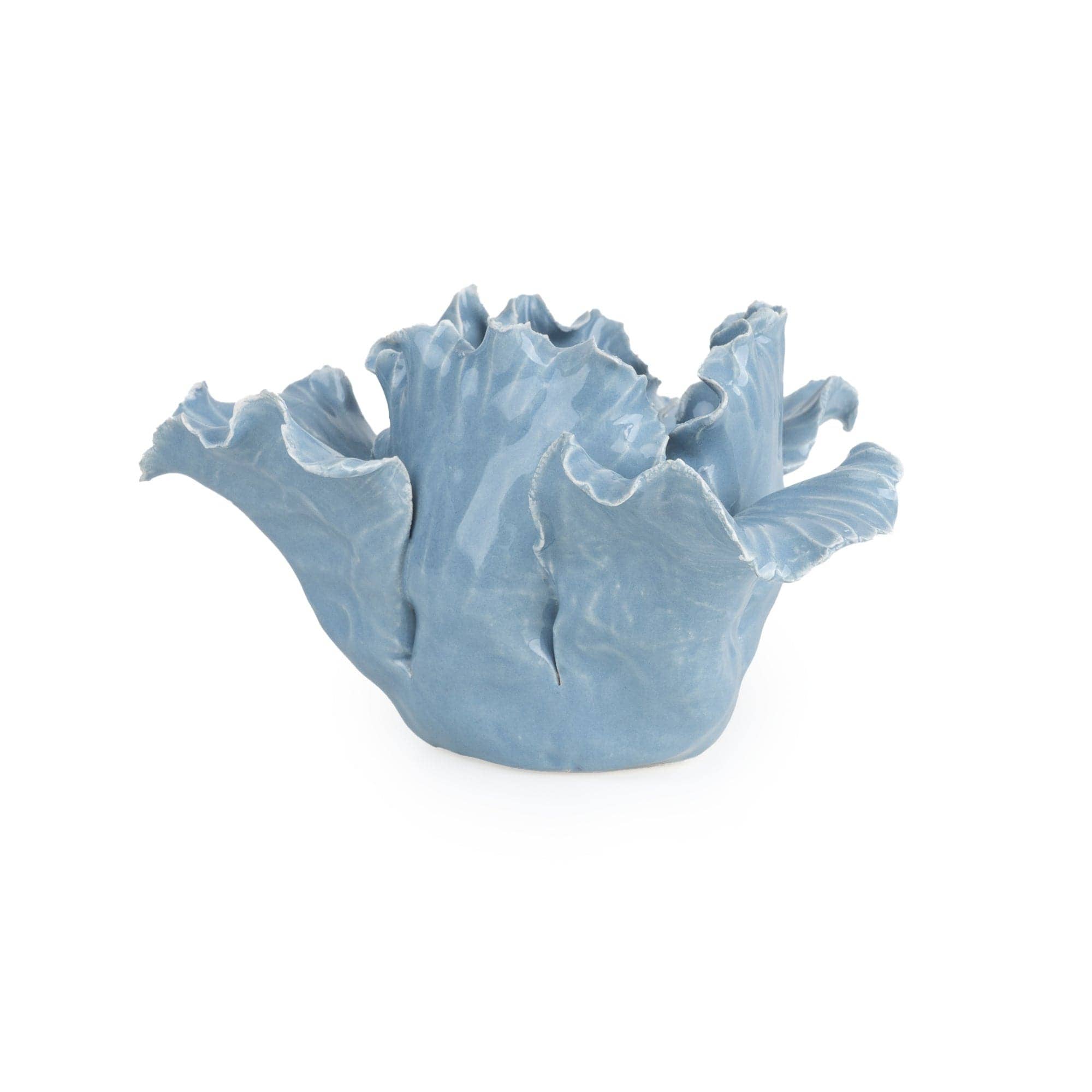 Candlelight Products Ltd – wholesale Candle holder – Flower Shaped Tealight Holder - Blue 6PK1