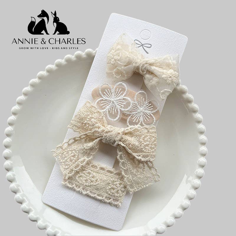 Annie & Charles - Wholesale Hair Clip - Kids - Annie & Charles® Hair Clip Set - Small Floral Splendor8