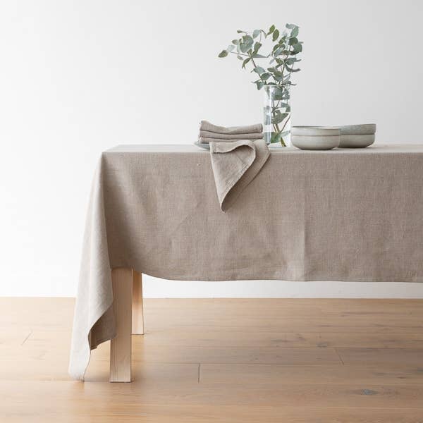 Linen Tablecloth Natural Lara for wholesale by LinenMe