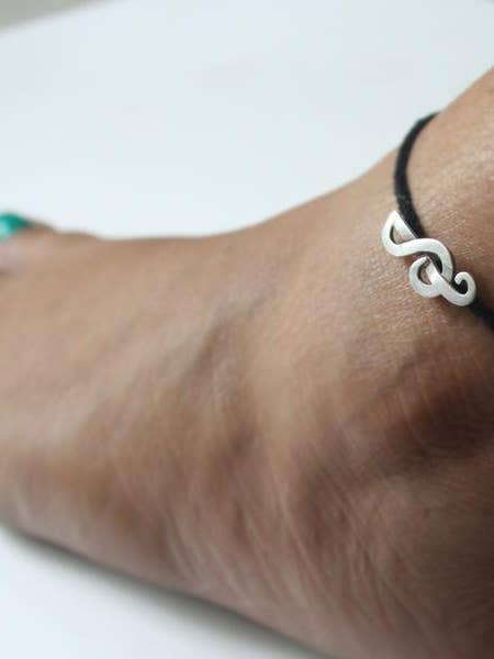 Tobillera con cuerda de nota musical para venta al por mayor de Mirasalondon